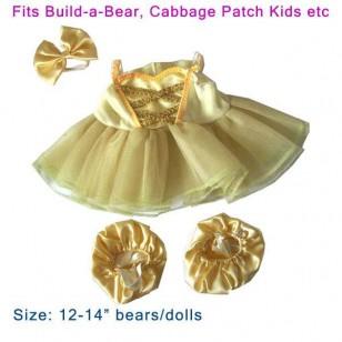 Bear/Doll Wear - Golden Ballerina