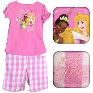 Disney Princess - Pink Shorts & T-Shirt Set