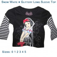 Snow White - Glittery Long Sleeve Top