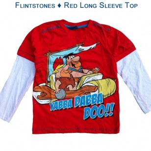 Flintstones - Red Long Sleeve Top