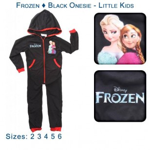 Frozen - Black Onesie - Little Kids