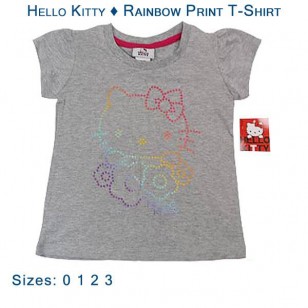 Hello Kitty - Rainbow Print T-Shirt