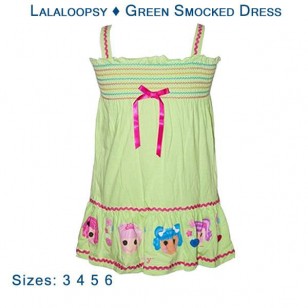 Lalaloopsy - Green Smocked Dress