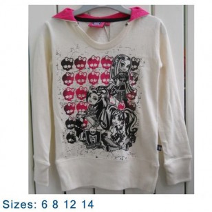 Monster High - Hooded Long Sleeve Top