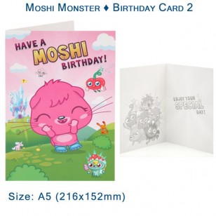 Moshi Monsters - Birthday Card - Design 2