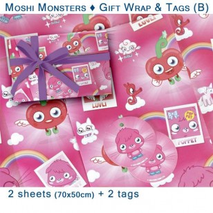 Moshi Monsters - Gift Wrap & Tags (B)