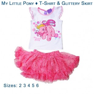 My Little Pony - T-Shirt & Glittery Skirt