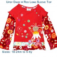 Upsy Daisy - Red Long Sleeve Top