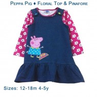 Peppa Pig - Floral Top & Pinafore