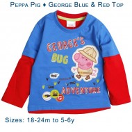 Peppa Pig - George Blue & Red Top