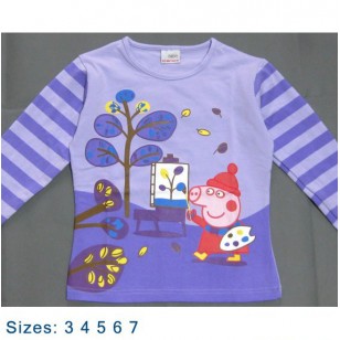 Peppa Pig - Purple Long Sleeve Top