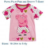 Peppa Pig - Pink and Spotty T-Shirt