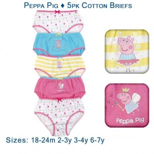 Peppa Pig - 5pk Cotton Briefs - pink