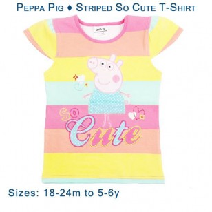 Peppa Pig - Striped So Cute T-Shirt