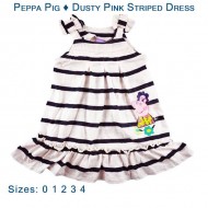 Peppa Pig - Dusty Pink Striped Dress