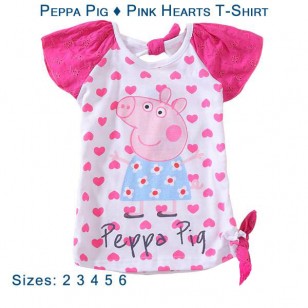Peppa Pig - Pink Hearts T-Shirt