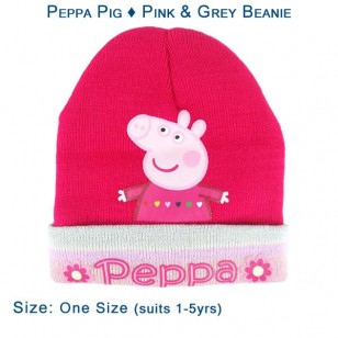 Peppa Pig - Pink & Grey Beanie