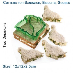 Sandwich Cutters - Two Dinosaurs