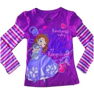 Sofia the First - Kindness Purple Long Sleeve T-Shirt