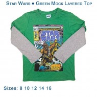 Star Wars - Green Mock Layered Top