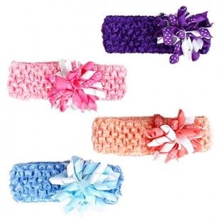 Baby/Child Stretchy Headband - With Matching Corker Clip