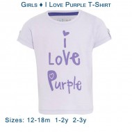Girls - I Love Purple T-Shirt